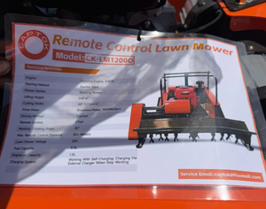 lot 315 image: CAPTO unused Remote Control Lawn Mower CK-LM1200Q 48 9.5kW Gasoline