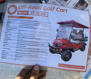 lot 326 image: Captok unused Off-Road Golf Cart CK-GC22S 3.5KW AC Motor 60V 100A