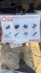 lot 347 image: Coptok unused Mini Excavator Attachment Set QTY8 25mm Pin Hole