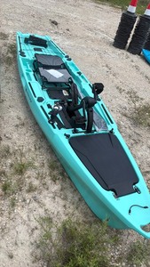 lot 600 image: Turquoise unused  Sit-On-Top Kayak with Paddle and Seat