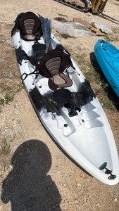 lot 616 image: Tandem unused Sit-on-Top Kayak White 2-Seat with Padded Seats