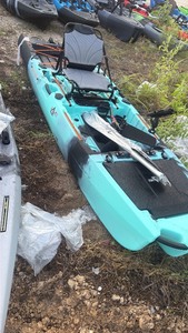 lot 617 image: Marlin unused Fishing Kayak Sit-On-Top with Paddle and Seat