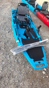 lot 623 image: Blue unused Tandem Kayak with Paddle and Seats