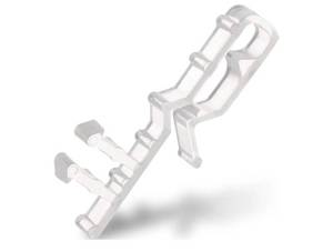 lot 58162 image: Valance Clips for Blinds 2 Inch Hidden Channel Window Blind Clips Clear Plastic Replacement Accessories Parts for Horizontal Wood Blinds (18 Pieces) - Retail $7
