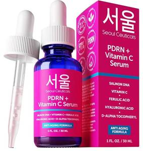 lot 58202 image: PDRN Serum Salmon DNA Vitamin C Serum �� Korean Skincare Anti Aging PDNR Skin Repair Booster �� K Beauty PDRM Skin Care for Face 1oz - Retail $19