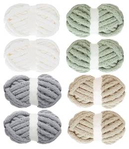 Jumbo Chenille Yarn, Soft Plush Yarn Bulky, Giant Thick Fuzzy Yarn for Arm Knitting - Retail: $40