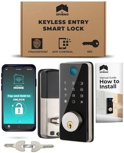 lot 58268 image: Keyless Smart Lock Entry Door Lock with Electronic Digital Keypad - Retail $26