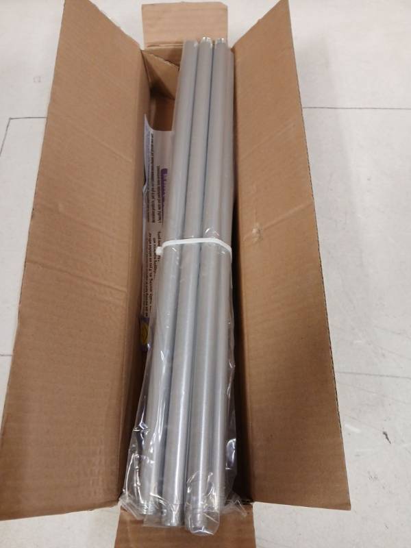 lot 25172 image: Curtain Rod Silver 66-120in