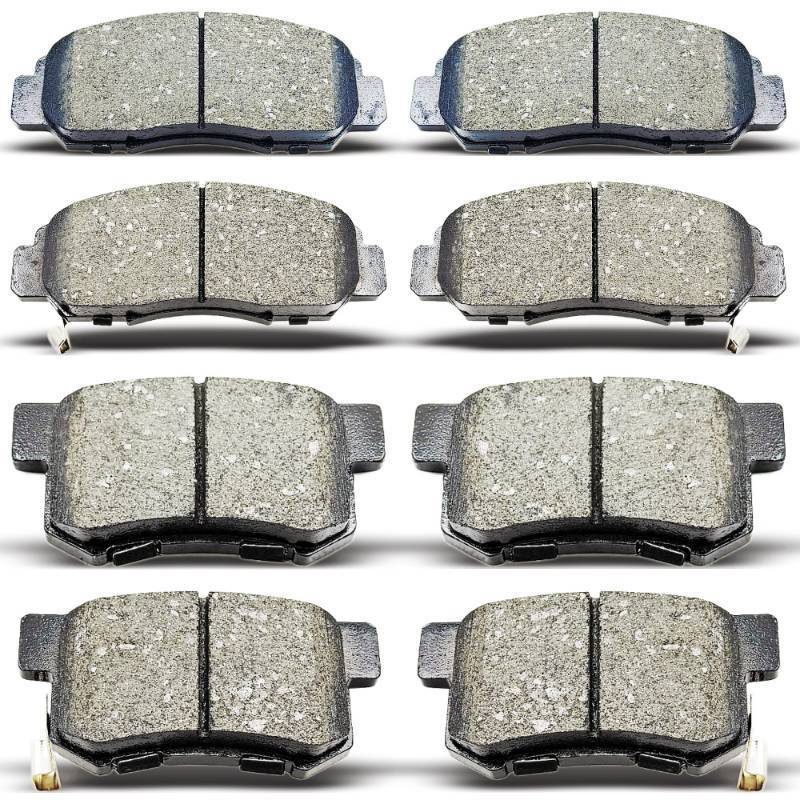 lot 23391 image: DYZJKWJW D787 D537 Front Rear Ceramic Brake Pads Set 8pcs Fit For 2004-2008 Acura Tsx,For 2003-2007 Honda Accord - Retail $35