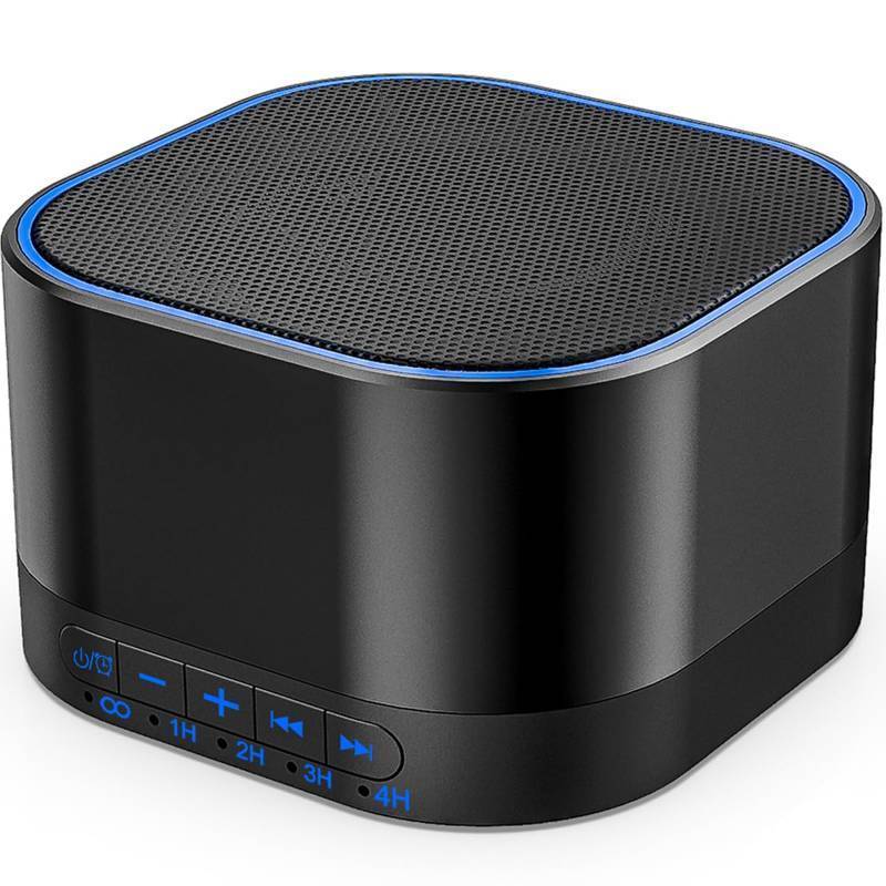 lot 23423 image: Magicteam Sound White Noise Machine with 20 Non Looping Natural Soothing Sounds and Memory Function 32 Levels of Volume Powered by AC or USB and Sleep Sound Timer Therapy for Baby Kids Adults - Retail $19
