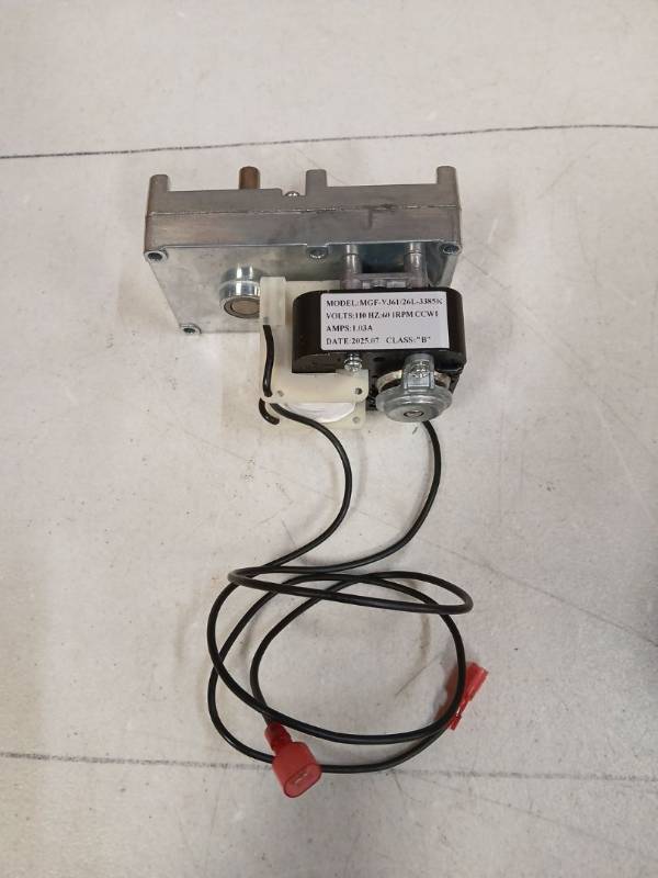 lot 25096 image: Industrial Geared Motor Assembly 110V 60Hz 1RPM - Retail $75