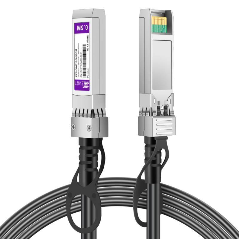 lot 26513 image: 10G SFP to SFP Cable, 1M(3.3ft) 28AWG, 10GBASE-CU Passive Twinax Direct Attach Copper DAC Cable for Cisco SFP-H10GB-CU1M, Ubiquiti UniFi UC-DAC-SFP, Meraki, Netgear and More  0.5-7m Available