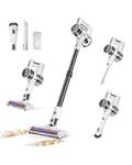 Comvtu Cordless Vacuums, Detachable Parts Stick Vacuum (Pearl White) USED - Retail: $120