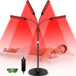 Viconor Red Light Therapy Lamp,4 Head Infrared Light Therapy for Body Device with Adjustable Stand-660nm Red Lightï¼850nm Near Infrared Light Therapy Device for Face,Body,Pain,Skin at Home - Retail: $56