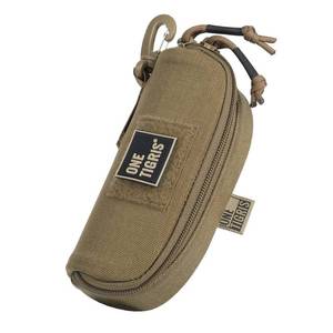 lot 19646 image: ONETIGRIS Tactical Hard Shell Eyeglasses Case Molle Zipper Sunglasses Pouch Shockproof Crush Resistant for Outdoor Activities - Retail $21