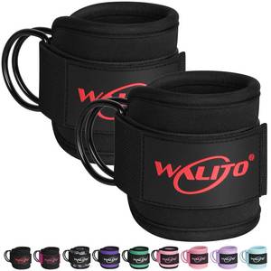 lot 19661 image: WALITO Ankle Straps for Cable Machines Women - Glute Ankle Cuff Kickback Strap, Gym Cable Machine Accessories for Glute Leg Extensions, Hip Abductors & Lower Body Exercises Equipment - Retail $7