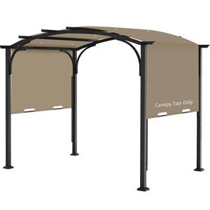 lot 19666 image: Pergola Canopy Replacement Cover for Lowes Allen  Roth 10x10 Ft Freestanding Pergola, 200 x 103 Shade Cover, Compatible with Model #L-PG152PST-B,Cover Only (Khaki) - Retail $120