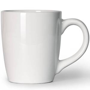 lot 19698 image: Smilatte 20 OZ Large Coffee Mug, Nice Ceramic Boss Tea Cup with Big Handle for Dad Men Women, Unique Style For Any Kitchen, Pure White - Retail $14