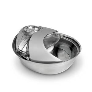 lot 24216 image: Pioneer Pet Stainless Steel Fountain Raindrop Design , 60oz - Retail $60