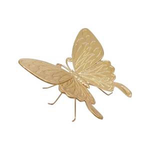lot 42787 image: Tricune Gold Butterfly Sculpture - Solid Metal Insect Ornament - Mini Butterfly Figurine for Home, Office, Garden & Desktop Decor - Retail $10