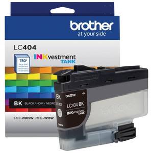 lot 42798 image: Brother Genuine LC404BKYield Black INKvestment Tank Ink Cartridge Page Yield -750 - Retail $32