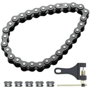lot 42800 image: CILOYU 420 Chain 32 Links Replacement for Coleman KT196 CK196 Go Kart Parts Predator 196cc 6.5hp Engine Powersports 4 Wheeler Quad Go Kart Accessories Parts with 420 Chain Master Link Chain Breaker - Retail $14