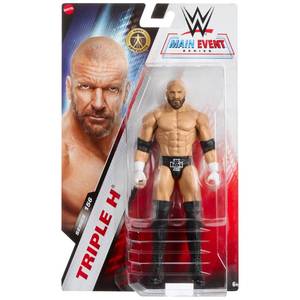 lot 42803 image: WWE Triple H (HHH) Main Event 156 Toy Wrestling Action Figure - Retail $30