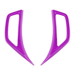 lot 42806 image: Kujunpao Air Conditioning Vent Outlet Decoration Cover Trim Sticker Car Wheel Eyebrow Side Compatible with Jeep JL JLU & Gladiator JT 2018-2021 ABS 2pcs(Purple) - Retail $10