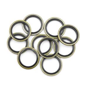 lot 42809 image: X AUTOHAUX 10pcs Engine Oil Crush Washers Drain Plug Gaskets 18mm ID. 25mm OD. for Car - Retail $7