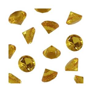 lot 42810 image: WELMATCH Gold Acrylic Diamond Vase Fillers 1 Pound - 240 pcs 34 Inch Wedding Party Event Banquet Birthday Decoration Crystals Gem Table Scatters (Gold, 240 pcs) - Retail $10