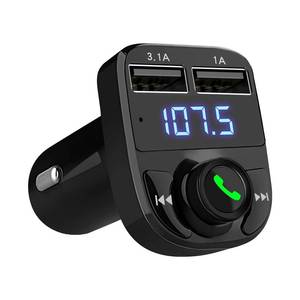 lot 42820 image: LIHAN Handsfree Calling Car Charger,Wireless Bluetooth 5.3 FM Transmitter Radio Receiver,MP3 Audio Music Adapter,Dual USB Ports,Compatible for iPhone Samsung Smartphones,Spotify & GPS Navigation - Retail $14