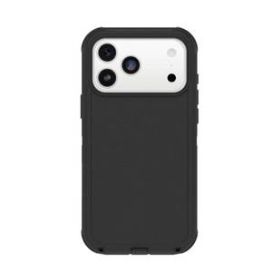 lot 43132 image: Defender Case Compatible with Samsung iPhone 17 PRO Case with Holster Belt Clip Defense for iPhone 17 PRO Case - Black - Retail $33