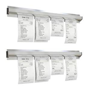 lot 43170 image: LYAYAN 2 Pack Restaurant Ticket Holder, 17 Inch Receipt Holder for Kitchen Office Wall Refrigerator Home Pub Bar Cafe (Silver, 2Pcs) - Retail $12
