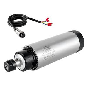 lot 62203 image: CNC Spindle CNC Motor 110V 2.2KW 2200W Air Cooled Spindle Motor 80mm 4 Bearings 24000RPM 400HZ for CNC Router Machine - Retail $180