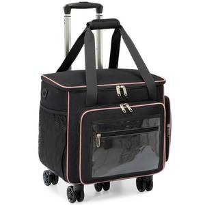 lot 62216 image: Amythe Rolling Teacher Tote Bag with Wheels, Laptop Briefcase for Women, 15.6 Laptop Compartment, Black - Retail $66