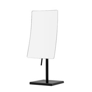 lot 9266 image: DOWRY 5X Tabletop Magnifying Makeup Mirror Adjustable Rectangular Vanity Mirror for Bedroom 304 Stainless Steel Gifts for Women Wife Mom Teengirls Mothers Day Matte Black - Retail $44