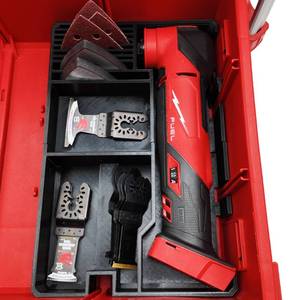 lot 9278 image: TidyTool Insert for Milwaukee M18 Multi-Tool (Fits 2626 & 2836 Models)  Reversible Liner for Packout 2-Drawer & 3-Drawer Systems Organizer Only - Retail $24