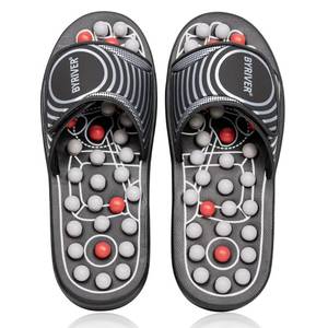 lot 9281 image: BYRIVER Acupressure Foot Massager Acupoint Stimulation Massage Slippers Shoes Reflexology Sandals Gift for Men Women, Reduce Feet Tension Promote Circulation, Fathers Mothers Day Gift(02S) - Retail $27