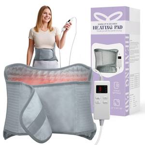lot 9290 image: Heating Pad for Back, Upgraded Electric Heating Pad for Low Back Neck Shoulder Pain Relief, 12 x 2426 Large Heat Pad with 4 Timer 6 Heat Setting & Auto Shut Off, Christmas Birthday Gifts for Men Dad - Retail $38