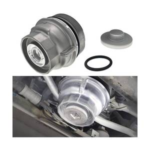 lot 9300 image: HZEL Car Oil Filter Housing Cap Assembly, OEM# 15620-31060 15643-31050 Vehicle Oil Filter Housing Cover, Aluminum Automotive Replacement Accessories Compatible with Venza Avalon RX350 - Retail $16