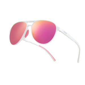 lot 9302 image: Jefoo Polarized Aviator Sunglasses for Women Men Retro Trendy Sports Sunglasses for Outdoor UV400 Protection - Retail $24