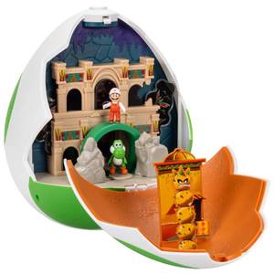 lot 24264 image: The Super Mario Galaxy Movie 9-Inch Yoshi Egg Playset with 1.5 Yoshi and Exclusive Fire Mario Action Figures, Opens to Reveal Double-Sided Playset - Retail $26