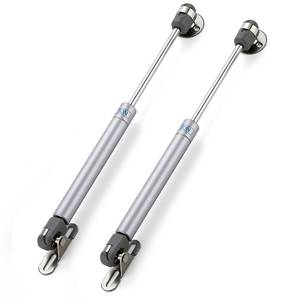 lot 25773 image: Ravinte Hardware 2 PCS Gas Struts for Cabinet 10 Inch Gas Strut Lift Supports Hinges for Lid Stay Kitchen Cabinet Silver Gas Shocks Lift Support 50N11.2 LB Soft Open Doors Lift Gas Struts - Retail $17