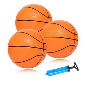 lot 31236 image: INTOWIND Mini Basketballs 3 Pack - 7inch Small Basketball Size 3 Set with Pump Needle - Ideal for Mini Hoop, Outdoor & Indoor Play - Kids Basketball Party Favors - Retail $10