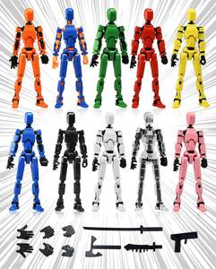 lot 42872 image: GAOFBA Assembly Required Shoulder Armor Upgrade 10pcs Lucky 13 Action Figures, Dummy Titan 13 Action Figures, Multi-Jointed Movable with 3 Hand-Shapes, 4 Weapons (10PCS) - Retail $26