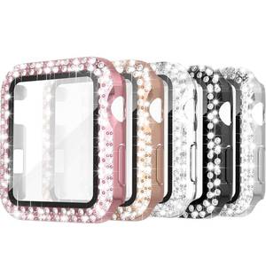 lot 42883 image: Simpeak 5-Pack Women Bling Screen Protector Case Compatible with Apple Watch 38mm 40mm 41mm 45mm Series 11 42mm 46mm, Screen Case Compatible with iWatch Series 11 10 9 8 7 6 5 4 3, 42mm(Series 123) - Retail $10