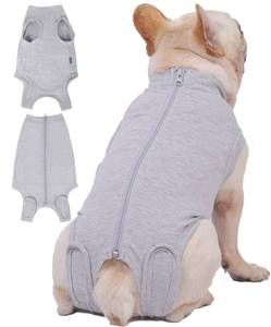 lot 42890 image: Caslfuca Dog Surgery Recovery Suit - After Spay, Abdominal Wounds Post Surgical Recovery, Anti Licking Breathable Dog Onesies for Small, Medium & Large Pet, Alternative Bandages Cone E-Collar small - Retail $19