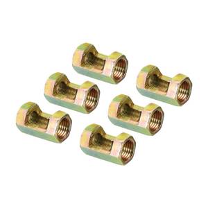 lot 42896 image: PATIKIL 18IP to 14-18 Hex Coupling Nut, 6 Pack Female Thread Connector 30mm Hexagonal Sleeve Nut Rod Bar Stud Tube Joint Adapter Hardware for Lamp Repair - Retail $10