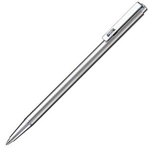 lot 42905 image: Zebra Mini Ballpoint Pen 0.7 mm, Silver Body, Black Ink (T-3) - Retail $5