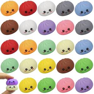 lot 42917 image: Dumpling Squishy Pack, 12 Colors 2 Each Taba Squishies Kawaii Squishy Fidget Toys, Cute Squishy Dumpling Stress Relief Party Favors Birthday Gifts - Retail $14